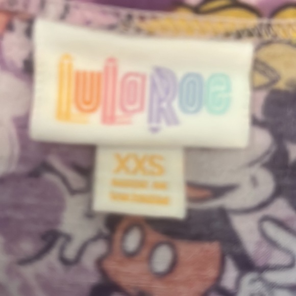 LuLaRoe Disney Mickey MousePurple Irma Women’s Top Size XXS - Picture 3 of 4